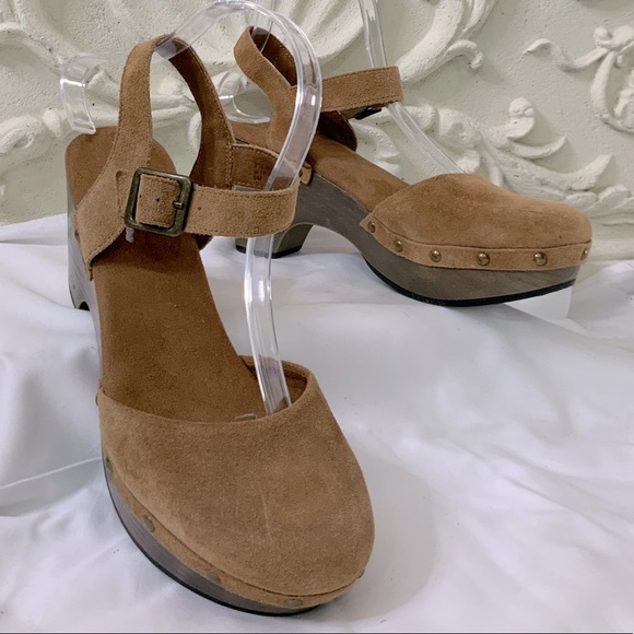 Brown Leather Clogs Mule NWOT - Picture 2 of 13